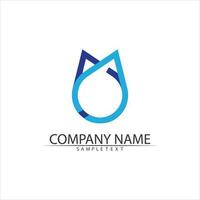 Water drop Logo Template vector