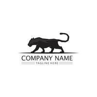 logo de tigre y mascota diseño animal vector ilustración
