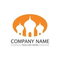 islamic icon and ramadhan logo design vector graphic sign