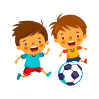 il asiatico Giochi calcio calcio cartone animato elemento generativo ai png