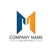 M Letter Logo Template vector