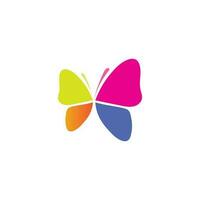 vector mariposa conceptual simple colorido icono logo vector animal insecto