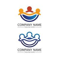 people Community,care group network and social icon design template vector