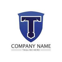 letter T logo image and font T design graphic  vector