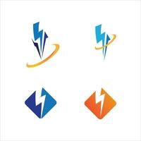 flash electric Vector lightning icon logo and symbols