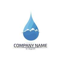 water drop Logo Template vector illustration design