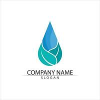 Water drop Logo Template vector