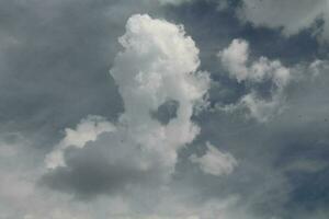 Thunderstorm texture clouds before rain on the sky photo