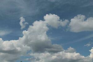Thunderstorm texture clouds before rain on the sky photo