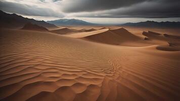 Desert sand dunes in Death Valley National Park, photo