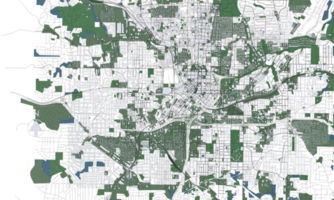 3d ilustração do Atlanta massa construção dentro transparente png