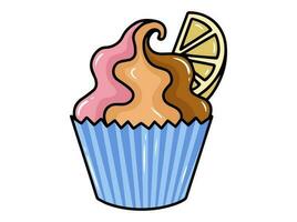 Hand drawn Delicious Cake Illustration vector