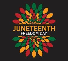 Juneteenth Freedom Day Background Design. Vector Illustration.