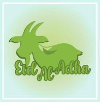 Greeting text of eid al adha vector