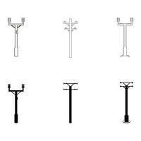 power pole icon vector illustration