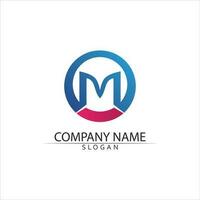 M Letter Logo Template vector