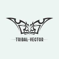 tribal, clásico, negro, étnico, tatuaje, icono, vector, ilustración, diseño, logotipo vector