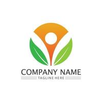 Community logo people work team and business vector logo and design group family