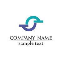 Business corporate letter S logo design vector design