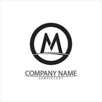 M Letter Logo Template vector