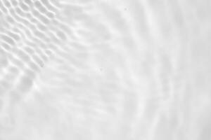 Abstract white transparent water shadow surface texture natural ripple background photo