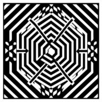 Geometric illusion abstract graphic design vector