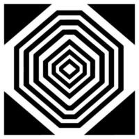 Geometric illusion abstract graphic design vector