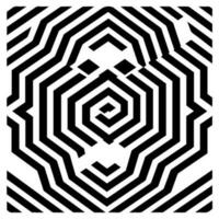 Geometric illusion abstract graphic design vector