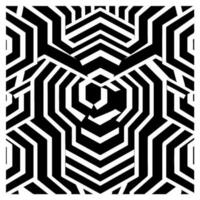 Geometric illusion abstract graphic design vector