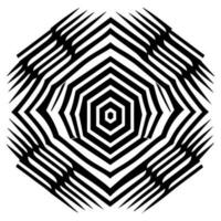 Geometric illusion abstract graphic design vector