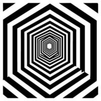 Geometric illusion abstract graphic design vector