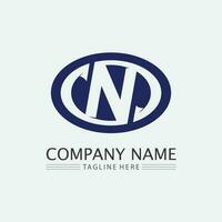 N Letter Logo Template vector