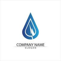 Water drop Logo Template vector