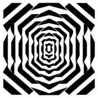 Geometric illusion abstract graphic design vector