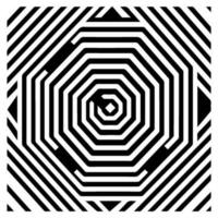 Geometric illusion abstract graphic design vector