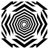 Geometric illusion abstract graphic design vector