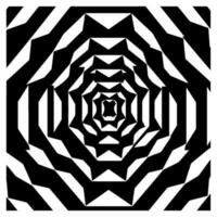 Geometric illusion abstract graphic design vector