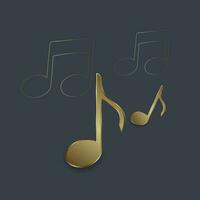 Group of Luxury music icon on thecenter of circle, symbol, element concept of entertaiment vector template