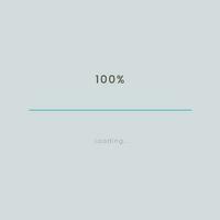 Rainbow 100 pecent loading sign vector illustration on grey background. Light blue loading bar in progress symbol, icon, banner. Used for updating and upgrade concept