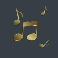 A Luxury music icon on thecenter of circle, symbol, element concept of entertaiment vector template