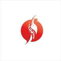 Red hot natural chili icon vector Illustration