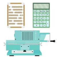 60 Set of calculator vector