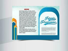 Islamic flyer design vector