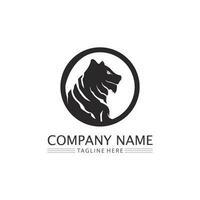 Tiger logo and mascot design animal Vector illustration