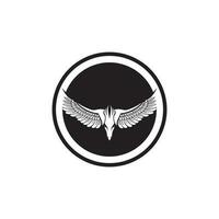 Falcon Wings Logo Template vector icon logo design app