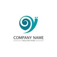 snail logo template vector icon illustration design