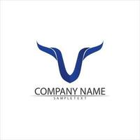 V Letter Logo Template vector