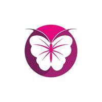 vector mariposa conceptual simple colorido icono logo vector animal insecto