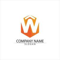 W Letter Logo Template vector