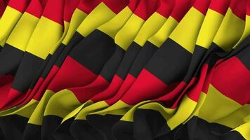 Belgium Flag Cloth Seamless Looped Waving, 3D Rendering video